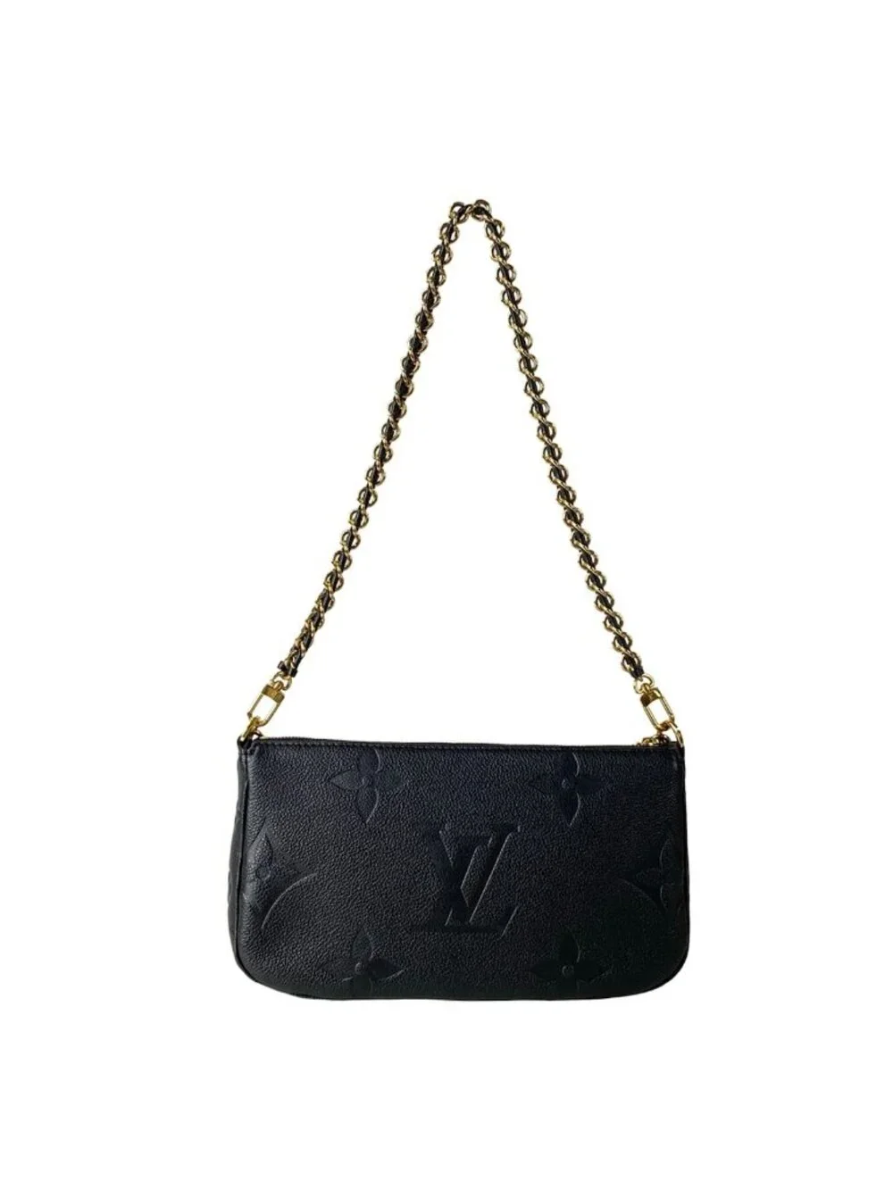 Louis Vuitton Shoulder Bag Monogram Empreinte Multi Pochette Soir Noir Leather